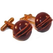 Boutons de manchettes La Fille Du Consul Boutons de manchette Bonbon Marron
