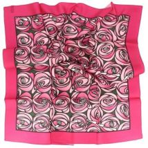 Echarpe Brochier Soieries 1890 Carré 90 Makintosh Rose et Larme