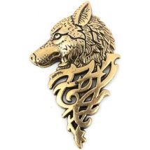 Broches Tony & Paul Boutonnière loup de sibèrie bronze