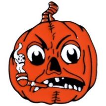 Broches Clj Charles Le Jeune Pin's Halloween, Citrouille avec sa pipe
