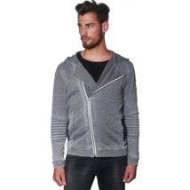 Sweatshirts à capuche Japan Rags Sweat zippé Harlo Grey Melange