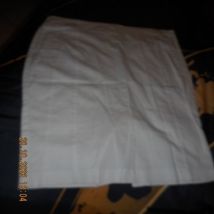 Jupes courtes Camaieu Jupe crayon en toile blanche Camaïeu