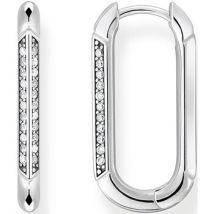 Boucles oreilles Thomas Sabo Créoles en argent 925 et oxydes