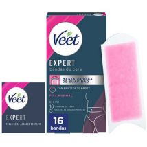 Accessoires corps Veet Expert Bikini Bandes De Cire À Épiler Pour Peaux Normales 16 Un