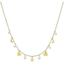 Collier Orusbijoux Collier Argent Doré étoile Cœur Et Perles Naturelles