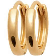 Boucles oreilles Brillaxis Créoles fil bombé plat 2mm 12 mm diamètre