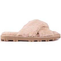 Mules Truffle Poppy Fluffy Slide Chaussons