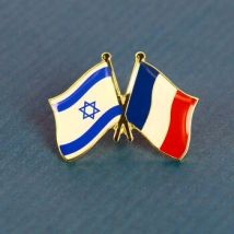 Broches Clj Charles Le Jeune Pin's Drapeau Jumelage France Israel