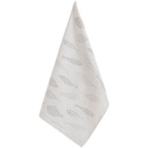 Torchons Lasa Home Torchon Gris imprimé poisson 50 x 70 cm