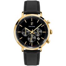Montre Pierre Lannier Montre Homme BARON Noir Cuir Noir