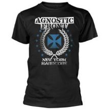 T-shirt Agnostic Front Blue Iron Cross