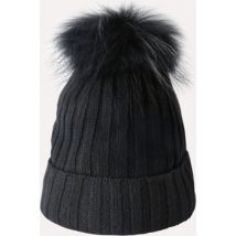 Bonnet Chikooparis Bonnet 100% pur cachemire AICA - Noir