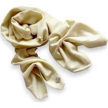 Echarpe Chikooparis Écharpe 100% pur cachemire LULU - Blanc cassé