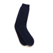 Chaussettes Chikooparis Chaussettes 100% pur cachemire MARY - Bleu foncé