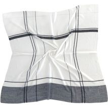 Chaussettes Chikooparis Écharpe 100% pur cachemire - Noir et blanc