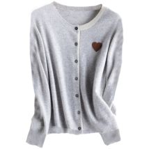 Gilet Chikooparis Gilet 100% pur cachemire - Gris clair