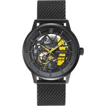 Montre Pierre Lannier Montre Homme PADDOCK Jaune Acier milanais Noir