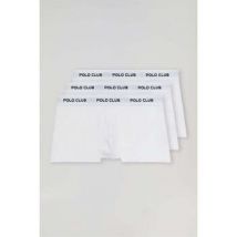 Boxers Polo Club PACK - 3 BOXER UNDERPANTS PC WHITE