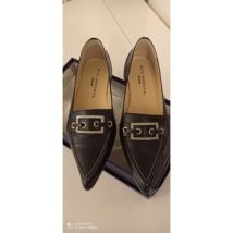 Mocassins Manoukian Chaussures femme en cuir marine
