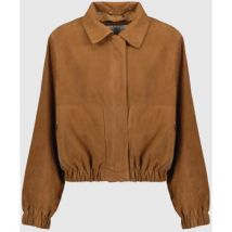 Veste Serge Pariente CLOTILDE GOAT SUEDE COGNAC