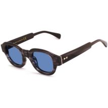Lunettes de soleil Xlab SUMBAWA Lunettes de soleil, Gris rayé/Bleu clair, 48 mm
