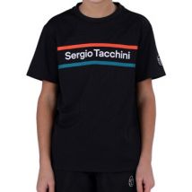 T-shirt enfant Sergio Tacchini T-SHIRT ENFANT MIKKO NOIR ET ROUGE