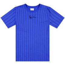 T-shirt Karl Kani T-SHIRT SMALL SIGNATURE PINSTRIPE TEE BLEU