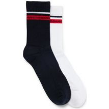 Chaussettes HUGO Lot de deux paires de chaussettes mi-mollet bleue marine et