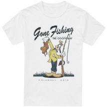 T-shirt Mickey Mouse And Friends Goofy Gone Fishing