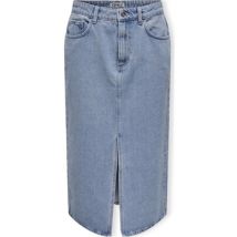 Jupes midi Only Noos Bianca Midi Skirt - Light Blue Denim