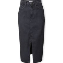 Jupes midi Only Noos Bianca Midi Skirt - Washed Black