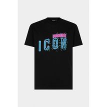 Sweat-shirt Dsquared T-Shirt Pixeled Icon Cool Fit Tee noir