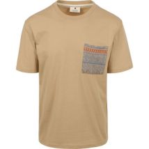 T-shirt Anerkjendt Kikki T-shirt Jacquard Beige