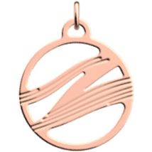 Pendentifs Les Georgettes Pendentif Vibrations rosé 16mm