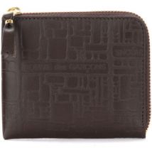 Portefeuille Comme Des Garcons Pochette Wallet Comme Des Garçons en cuir imprimé marron