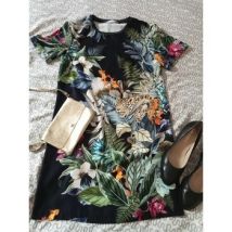 Robe courte Promod Robe jungle