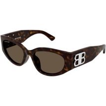Lunettes de soleil Balenciaga BB0324SK Lunettes de soleil, Havana/Marron, 55 mm