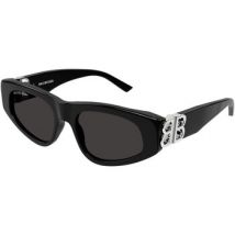 Lunettes de soleil Balenciaga BB0095S Lunettes de soleil, Noir/Gris, 53 mm