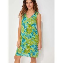 Robe courte La Fiancee Du Mekong Robe bretelles fantaisie coton bio JUDITH