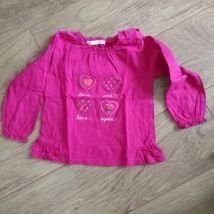 T-shirt enfant Gemo T-shirt manches longues fushia Gémo - 3 ans
