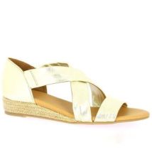 Sandales compensées We Do Nu pieds cuir laminé