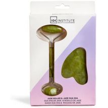 Accessoires visages Idc Institute Jade Gua Sha amp; Rouleau De Jade 2 Pcs