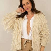 Gilet Capucine Gilet mailles et frangé neuf étiquette