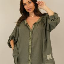 Chemise Capucine Chemise manches longues aspect délavé neuve étiquette