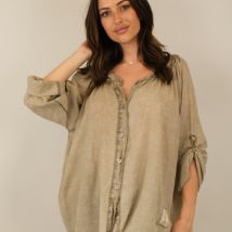 Chemise Capucine Chemise manches longues aspect délavé neuve étiquette