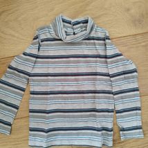 T-shirt enfant In Extenso Sous pull rayé gris et bleu in extenso - 3 ans