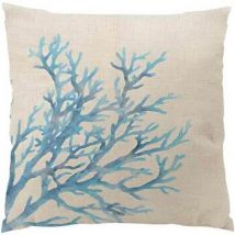 Housses de coussins Autrefois Housse de coussin en poly-lin beige 45 x 45 cm
