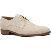 Bottes plates Melik Chaussure Perla Suede Beige