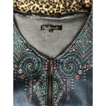Veste Koröshi Robe en jean avec Broderie