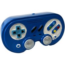 Statuettes et figurines Faye Tirelire manette de jeux vidéo en résine bleue 15 cm